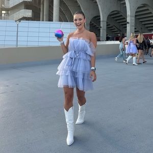 Purple Tulle Dress